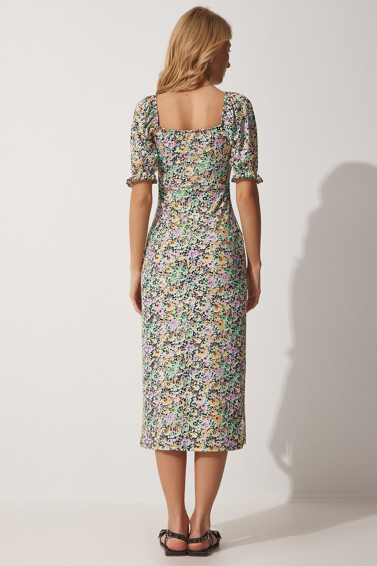 Yellow A-Line Dress, , large image number 3