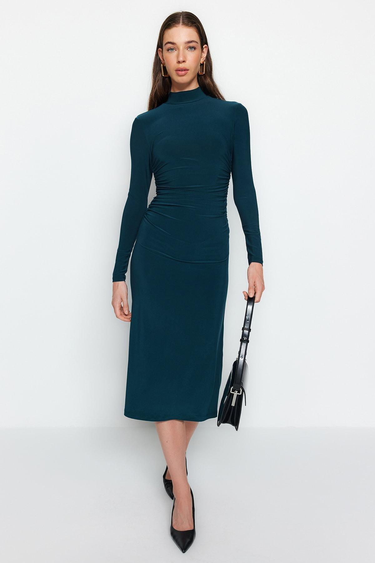 Green A-Line Dress, , large image number 0