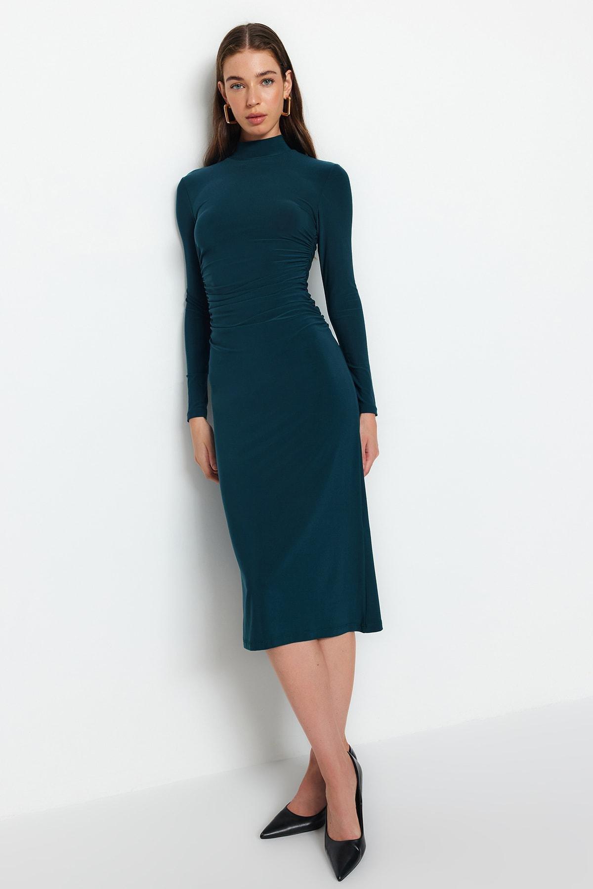 Green A-Line Dress, , large image number 1