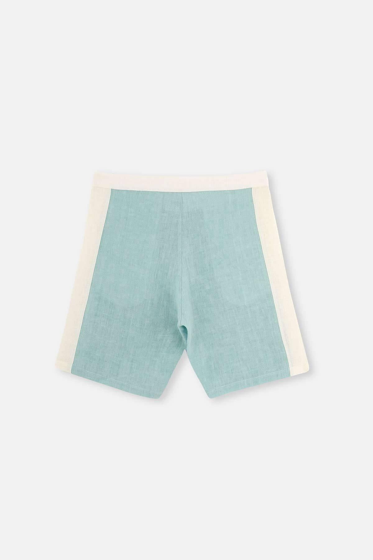 Dagi - Green Linen Shorts