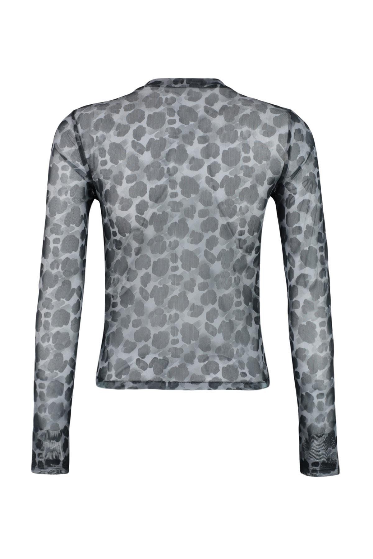 Black Slim Fit Blouse, , large image number 7