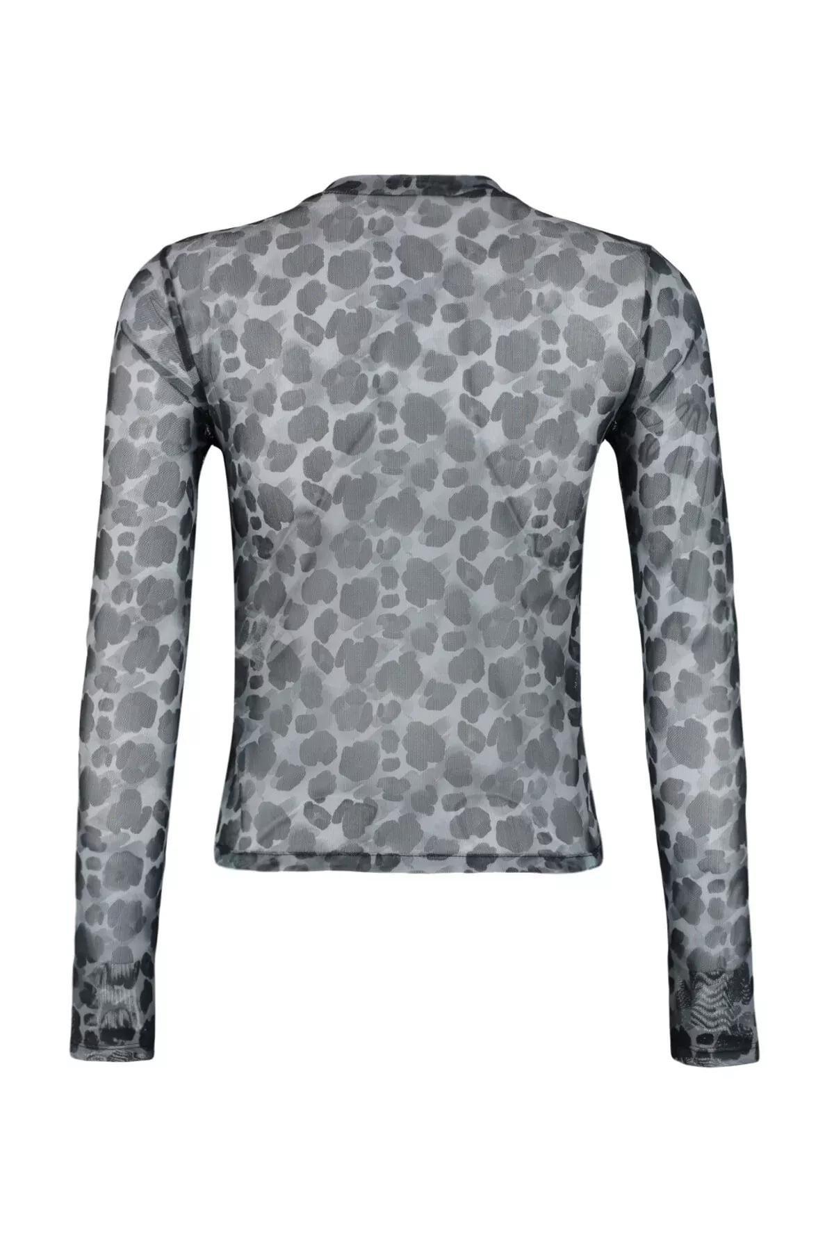 Black Slim Fit Blouse, BLACK, large image number 7