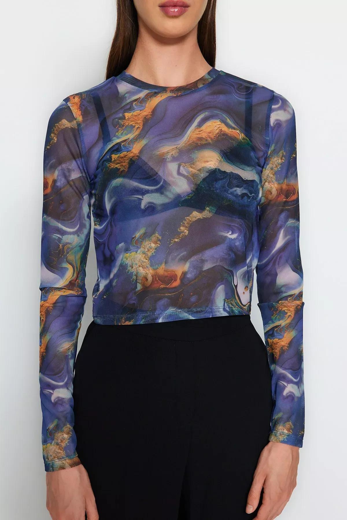 Multicolour Slim Fit Blouse, Very colorful, large image number 3