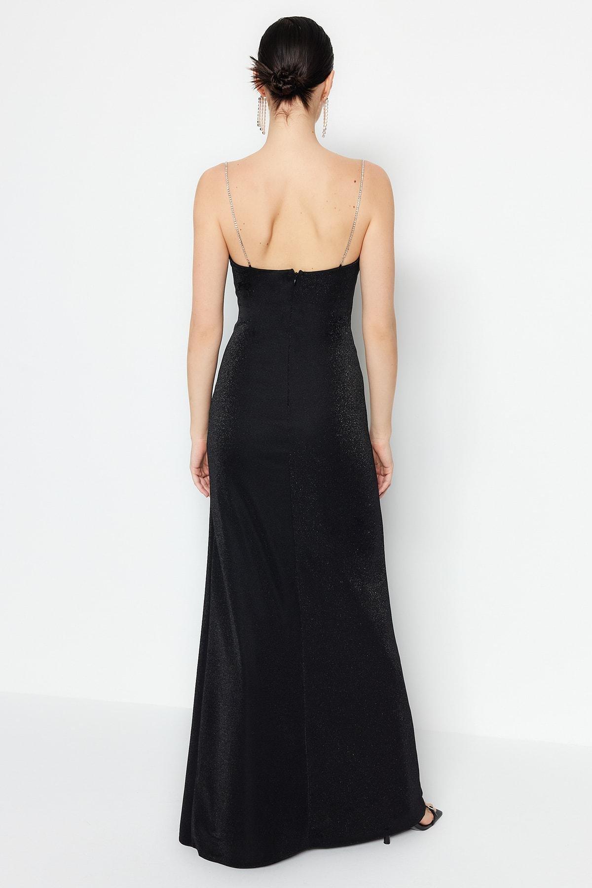 Black Shift Occasionwear Cowl Neck Dress, , large image number 4