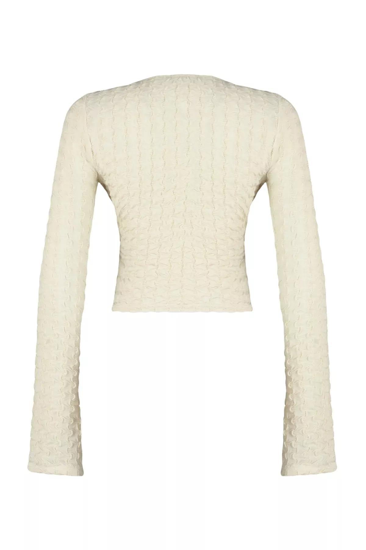 بلوزة بقصة عادية، بيج, Beige, large image number 7