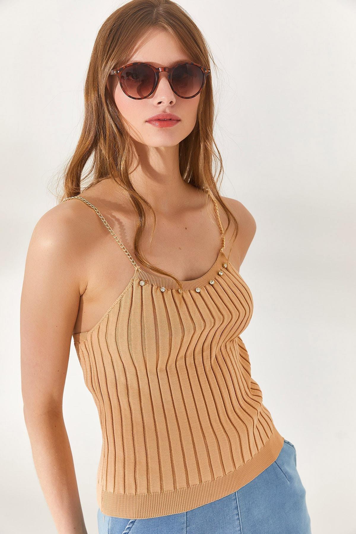 Beige Fitted Blouse, Honey foam, large image number 3