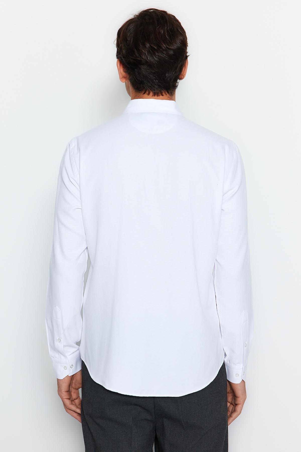 White Slim Shirt, , large image number 9