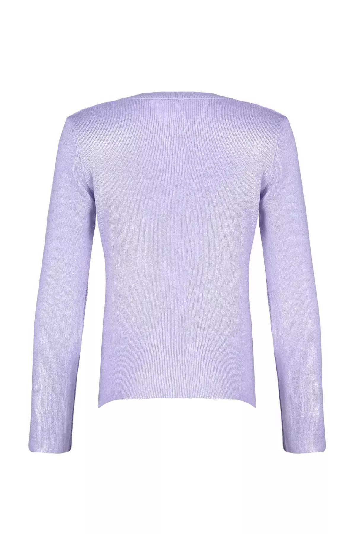 Purple Knitwear Sweater, Lilac, large image number 5