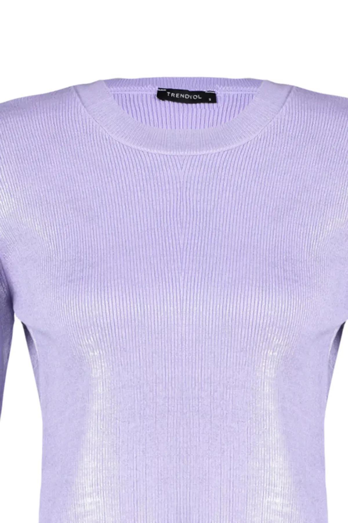 Purple Knitwear Sweater, Lilac, large image number 6