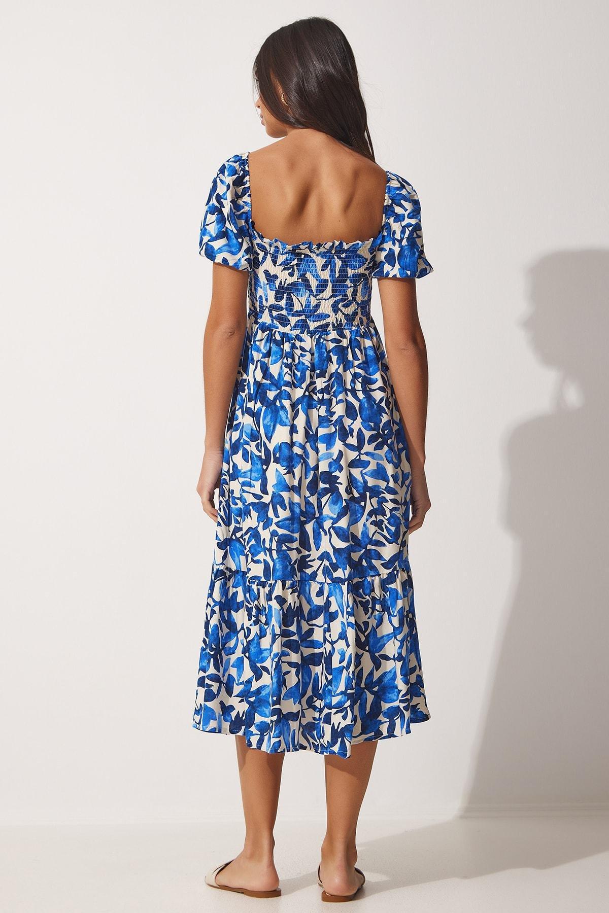 Blue Floral Dress, , large image number 3