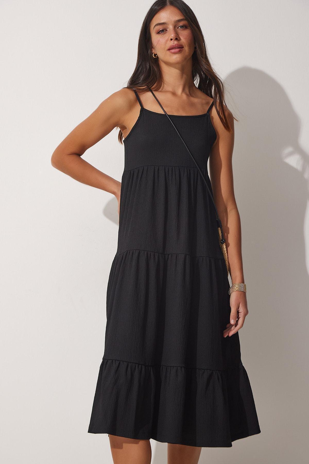 Black Smock Dress, , large image number 0
