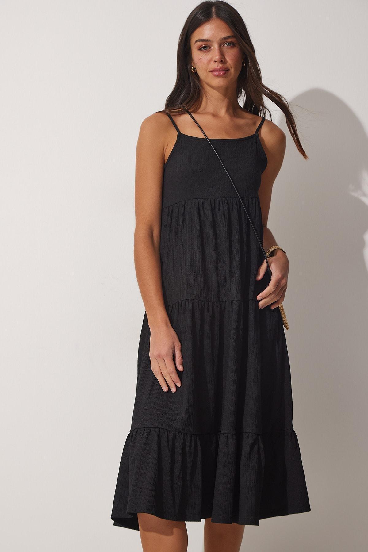 Black Smock Dress, , large image number 1