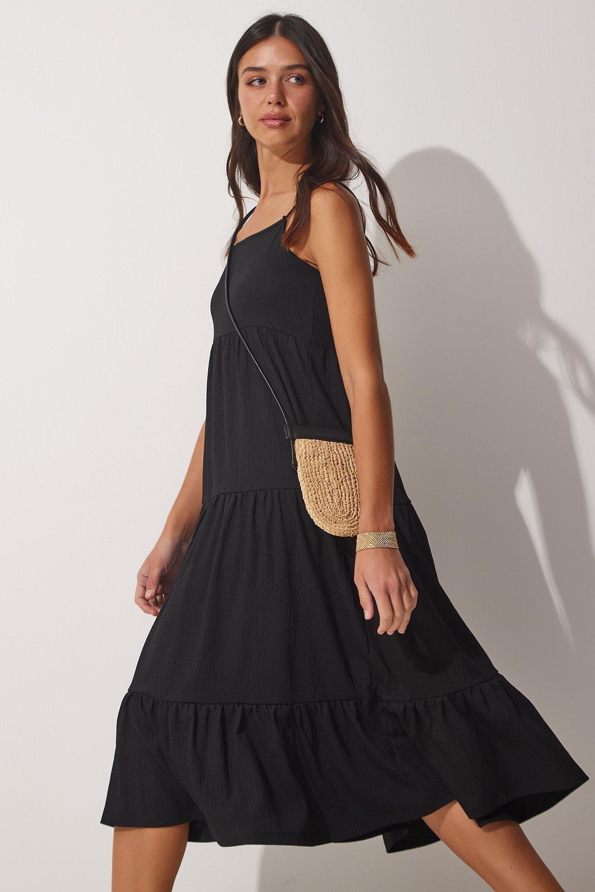 Black Smock Dress, , large image number 2