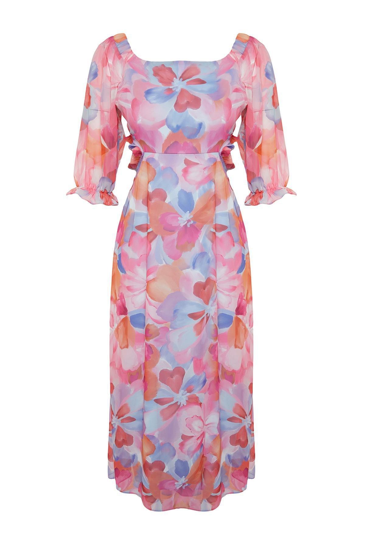 Floral Bardot Romantic Maxi Dress, , large image number 5