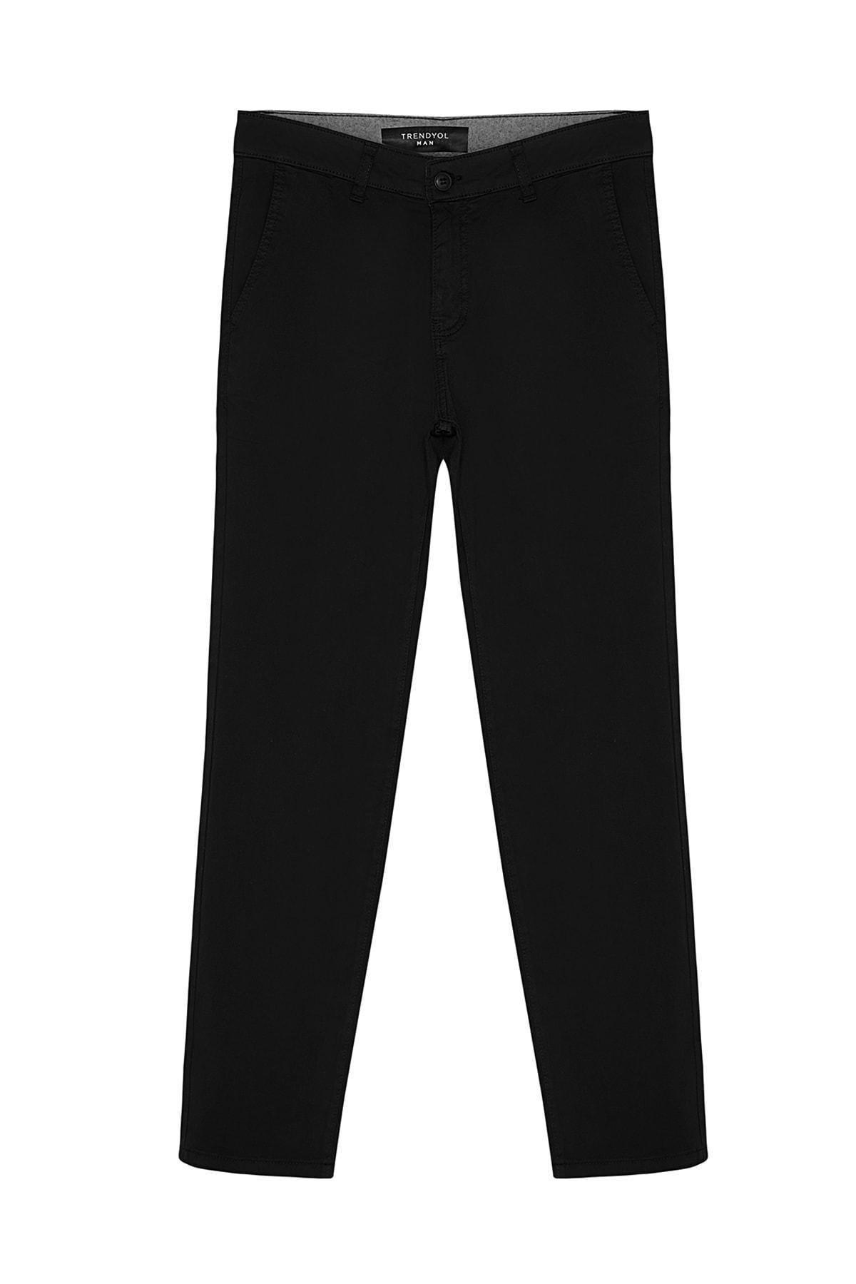 Black Straight Pants, , large image number 6