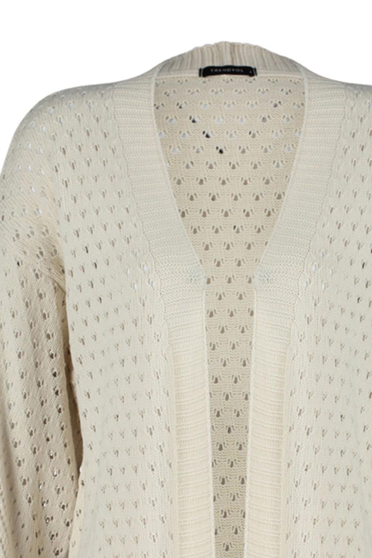 Grey Oversize Knitwear Cardigan, , large image number 6