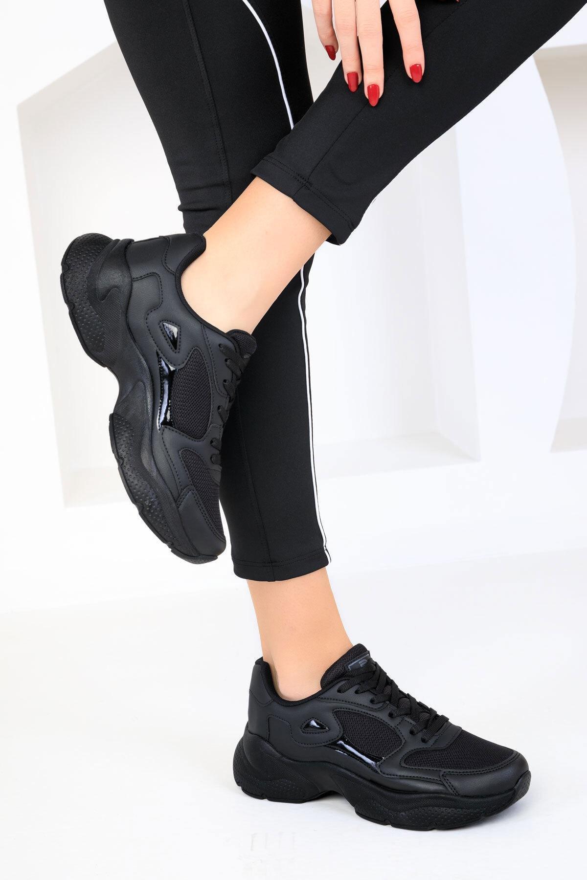 Black Chunky Sneakers, , large image number 0
