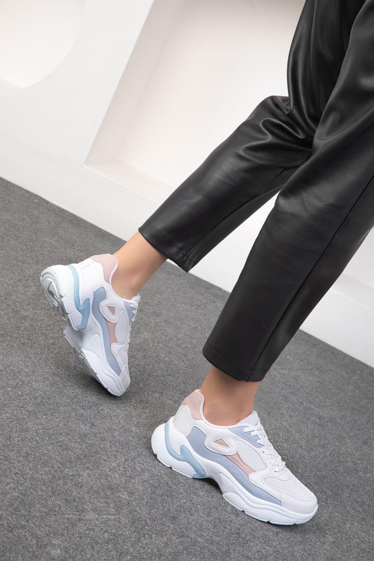 White Chunky Sneakers, , large image number 2