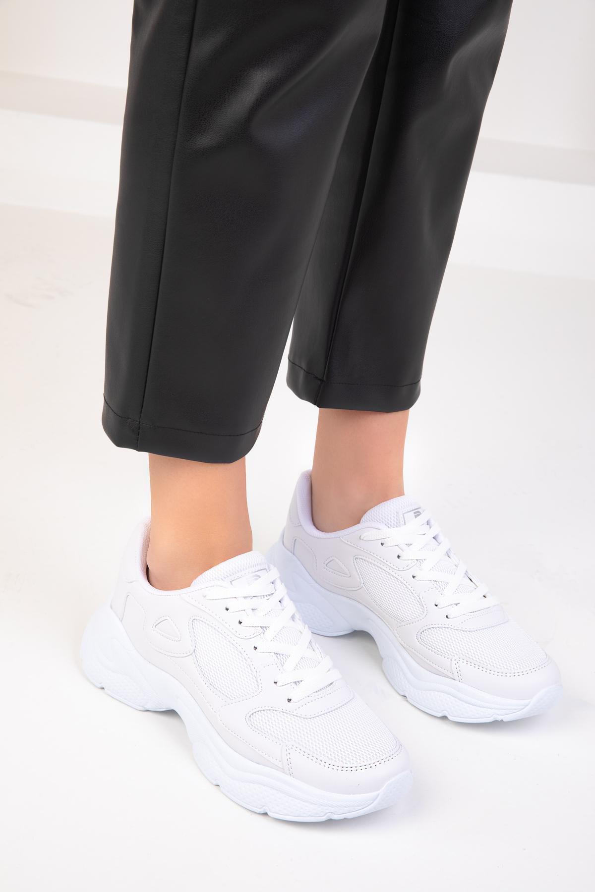 White Casual Sneakers, , large image number 3