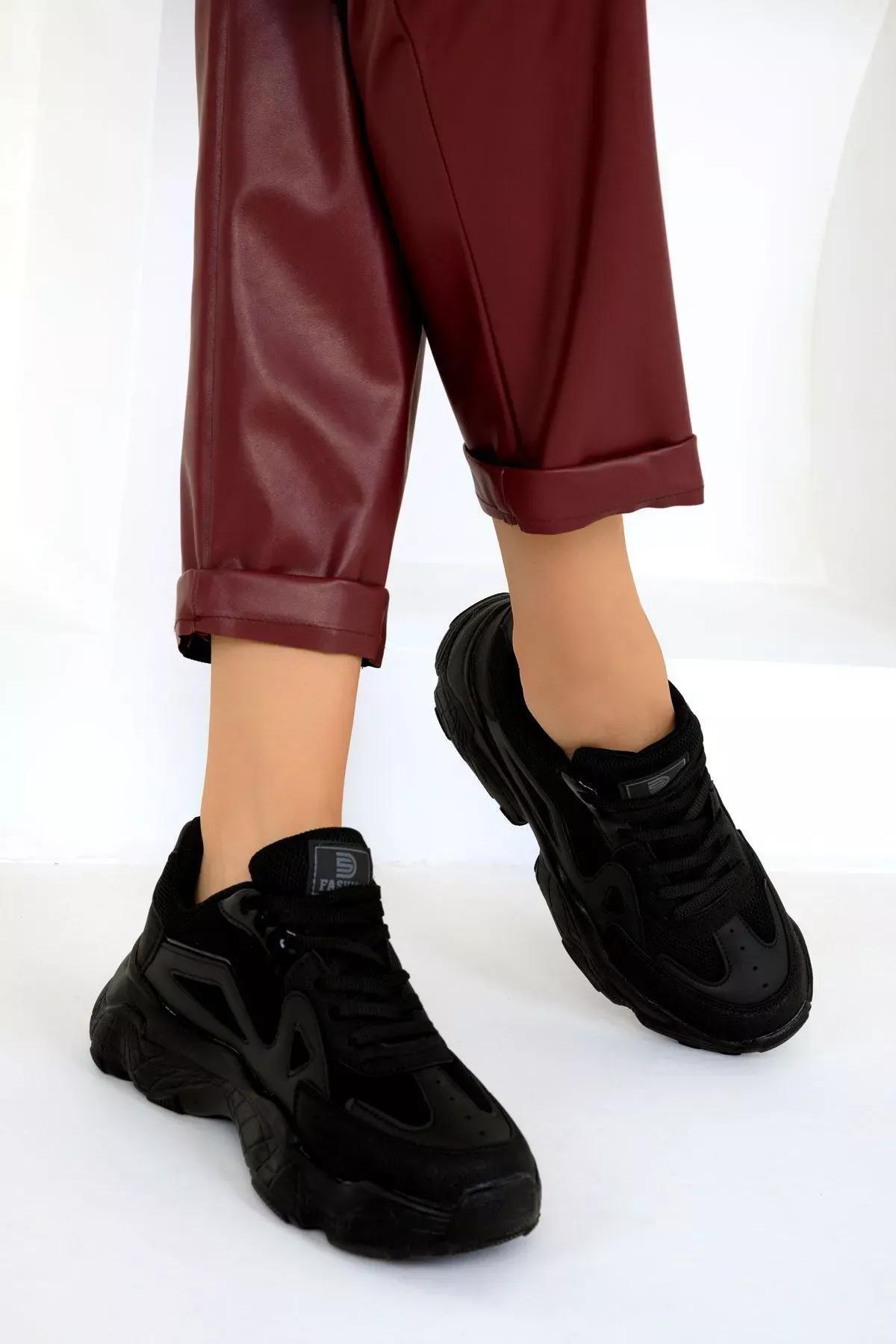 Black Casual Sneakers, , large image number 1