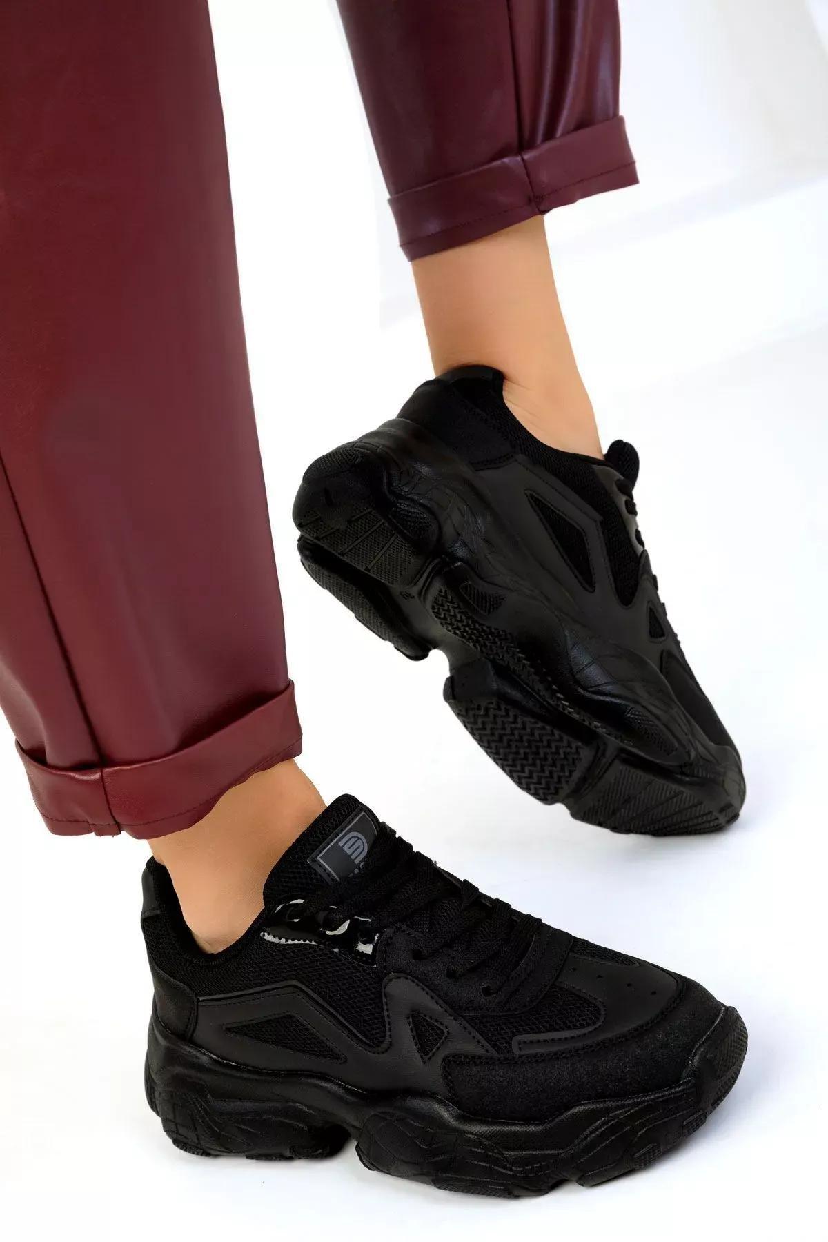 Black Casual Sneakers, , large image number 3