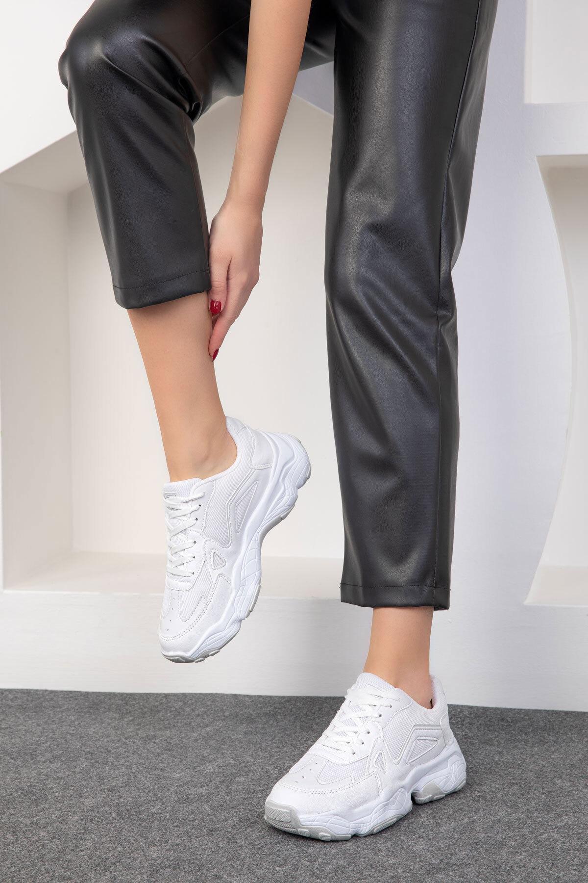 White Casual Sneakers, , large image number 0