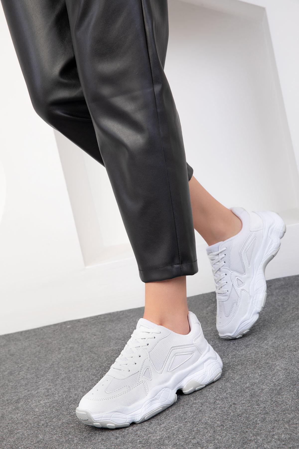 White Casual Sneakers, , large image number 1