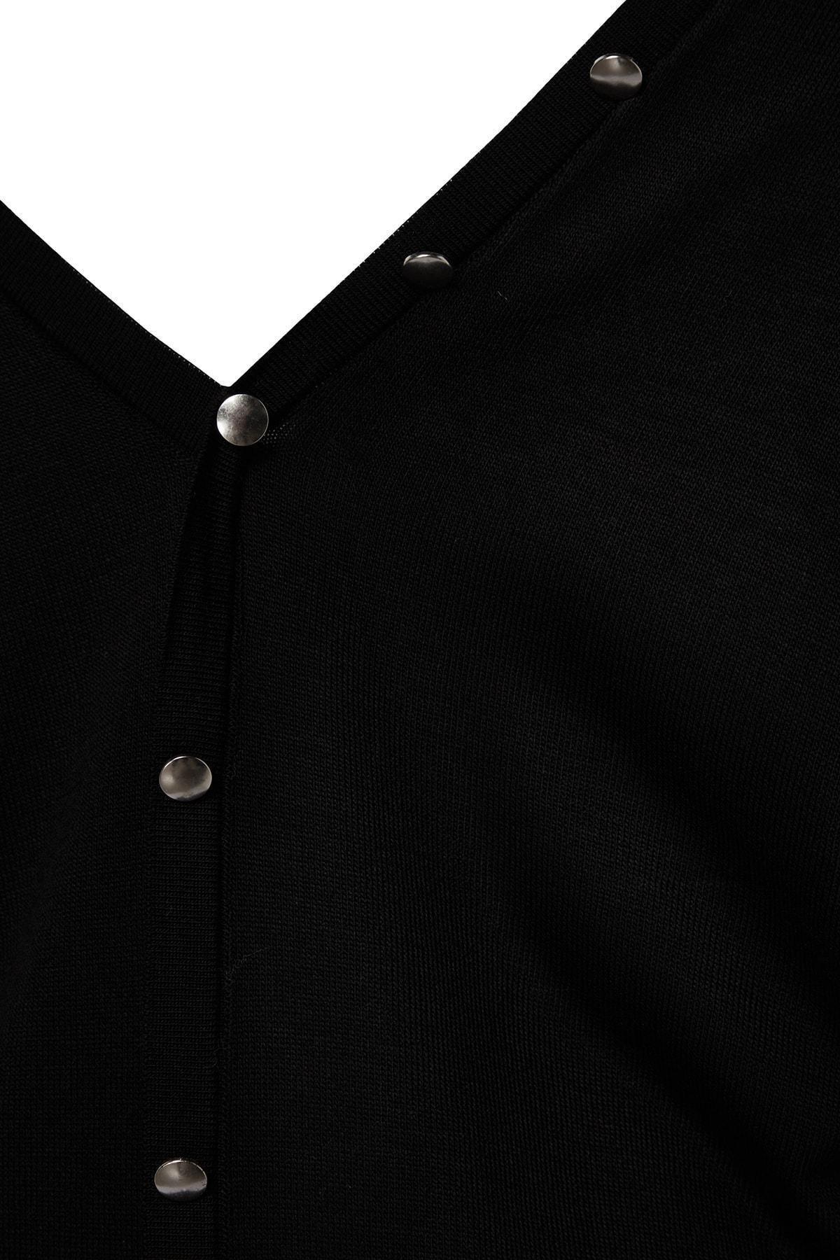 Black Relaxed Fit Plus Size Sweater, , large image number 7