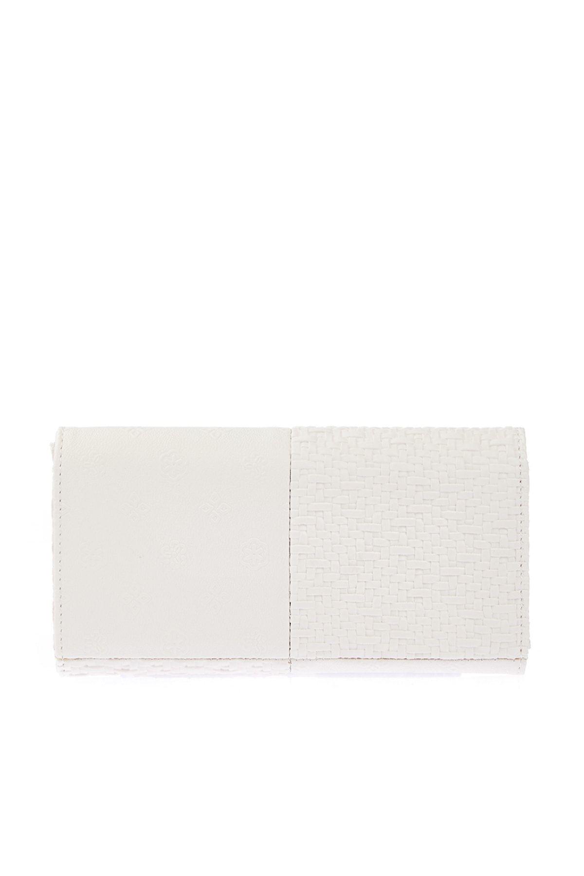 Ecru Clutch Bag, Ecru, large image number 0