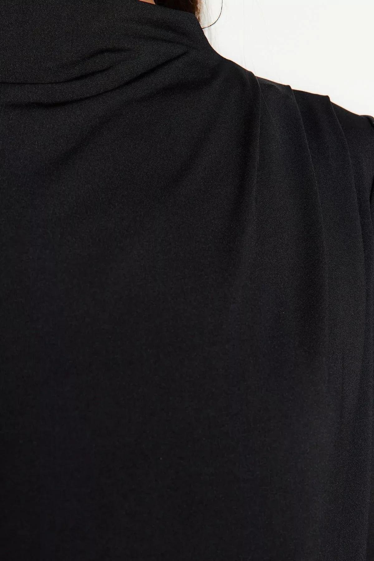 Black Regular Blouse, BLACK, large image number 4