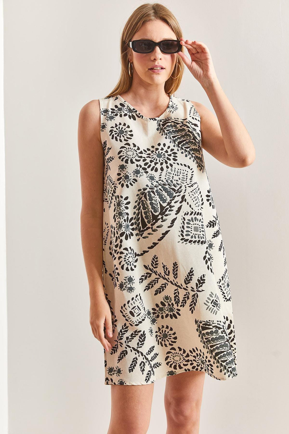 Multicolour Floral Patterned Dress, , large image number 1