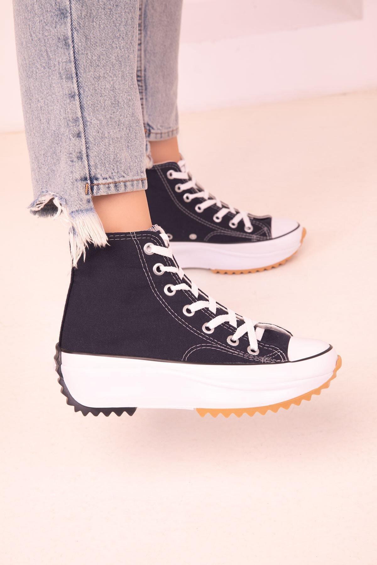 SOHO - Navy Lace Up Sneakers