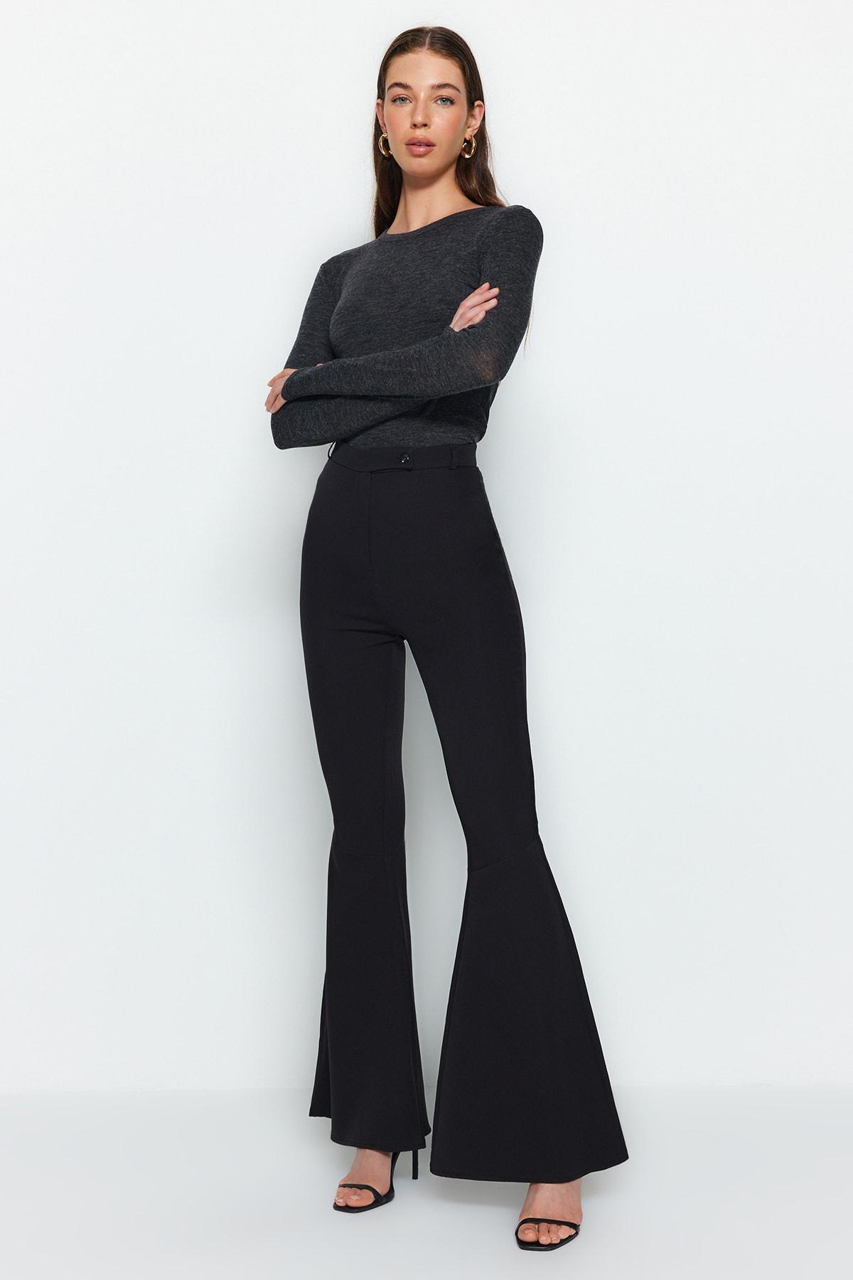 Black Flare Pants, , large image number 0