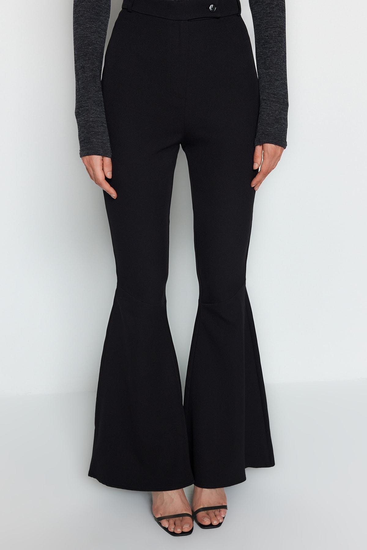 Black Flare Pants, , large image number 1