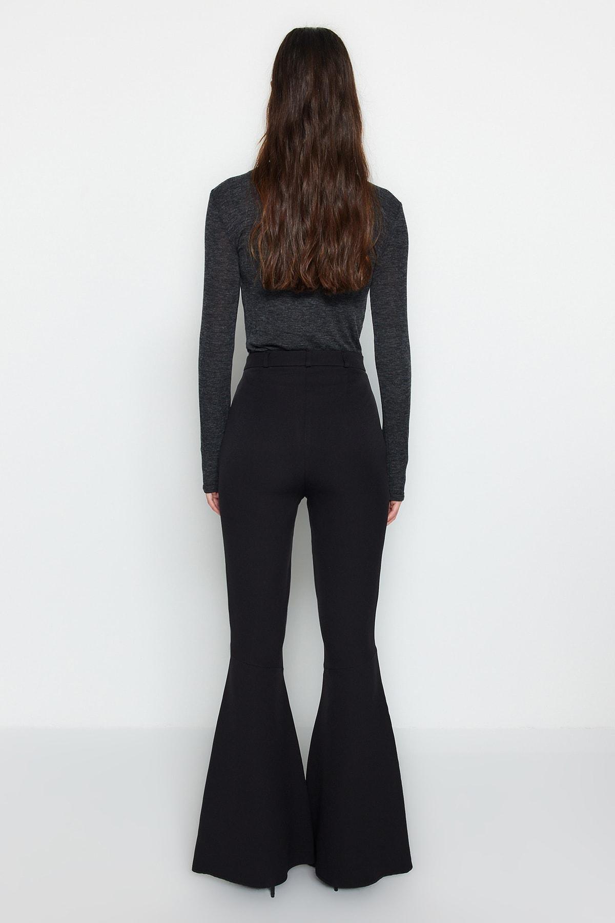 Black Flare Pants, , large image number 3