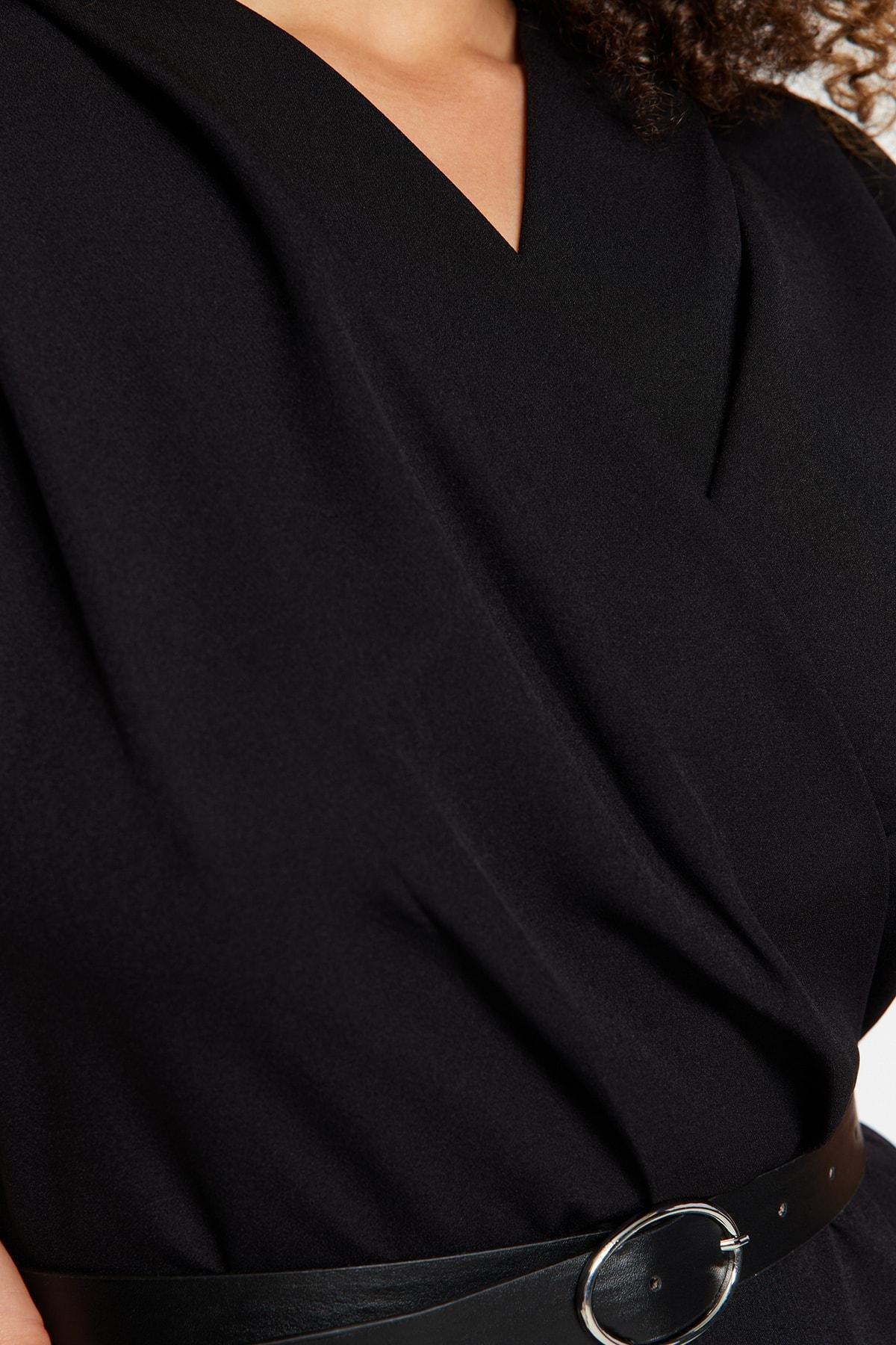Black Regular Plus Size Jumpsuit, , large image number 4