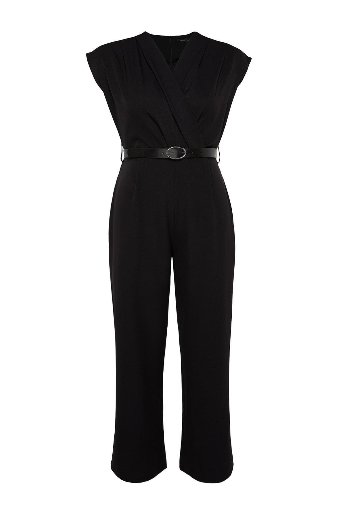 Black Regular Plus Size Jumpsuit, , large image number 5