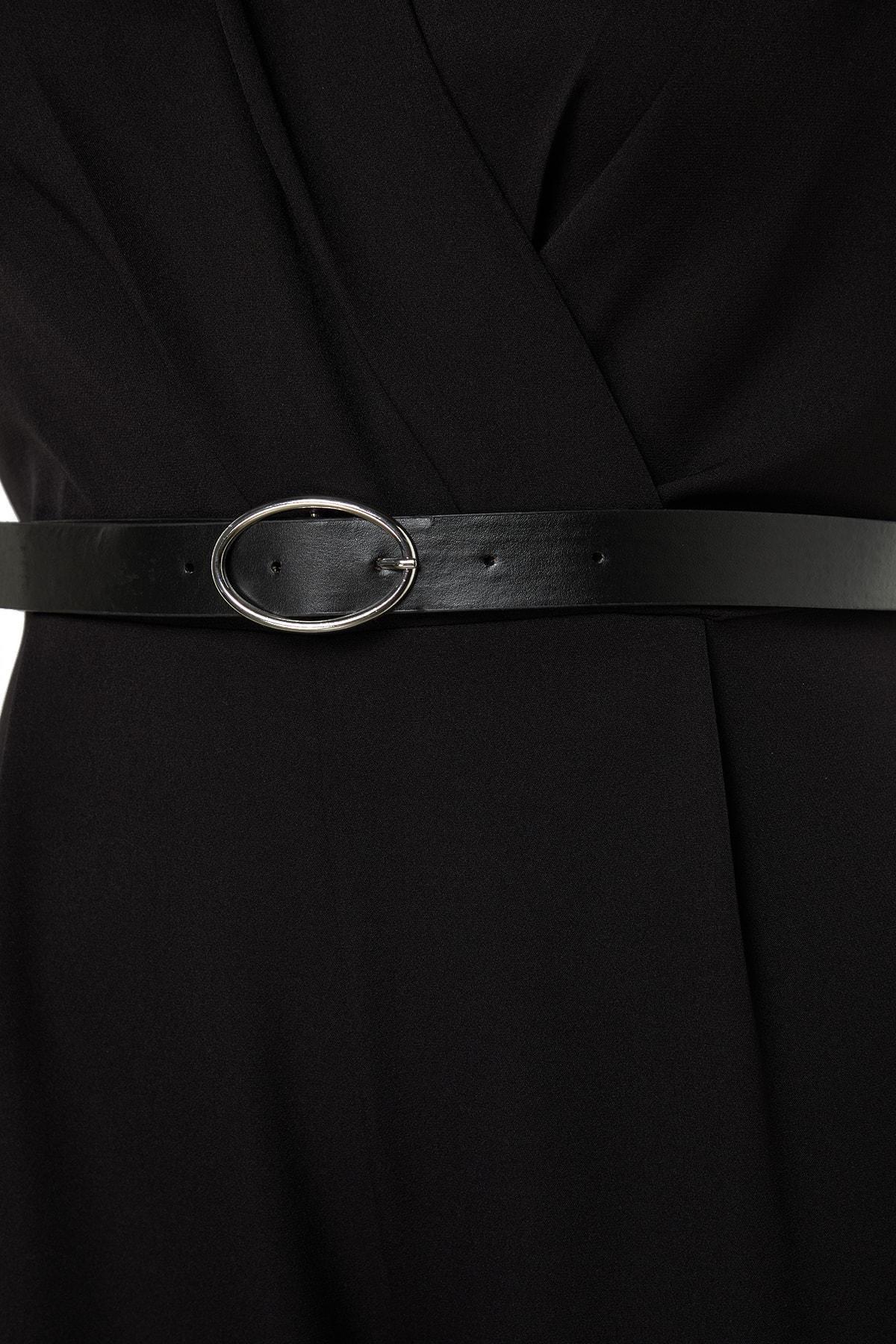 Black Regular Plus Size Jumpsuit, , large image number 6