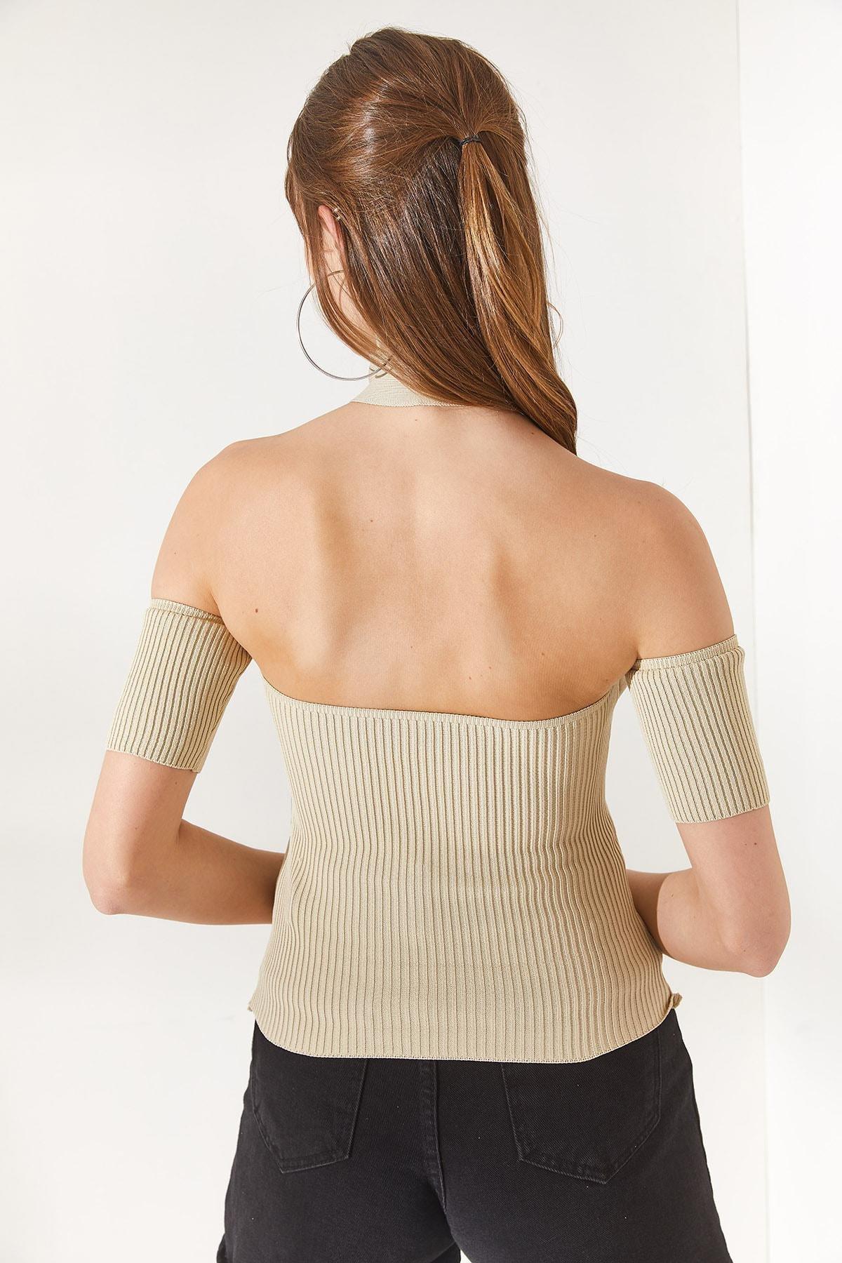 Beige Slim Fit Top, Rock, large image number 4