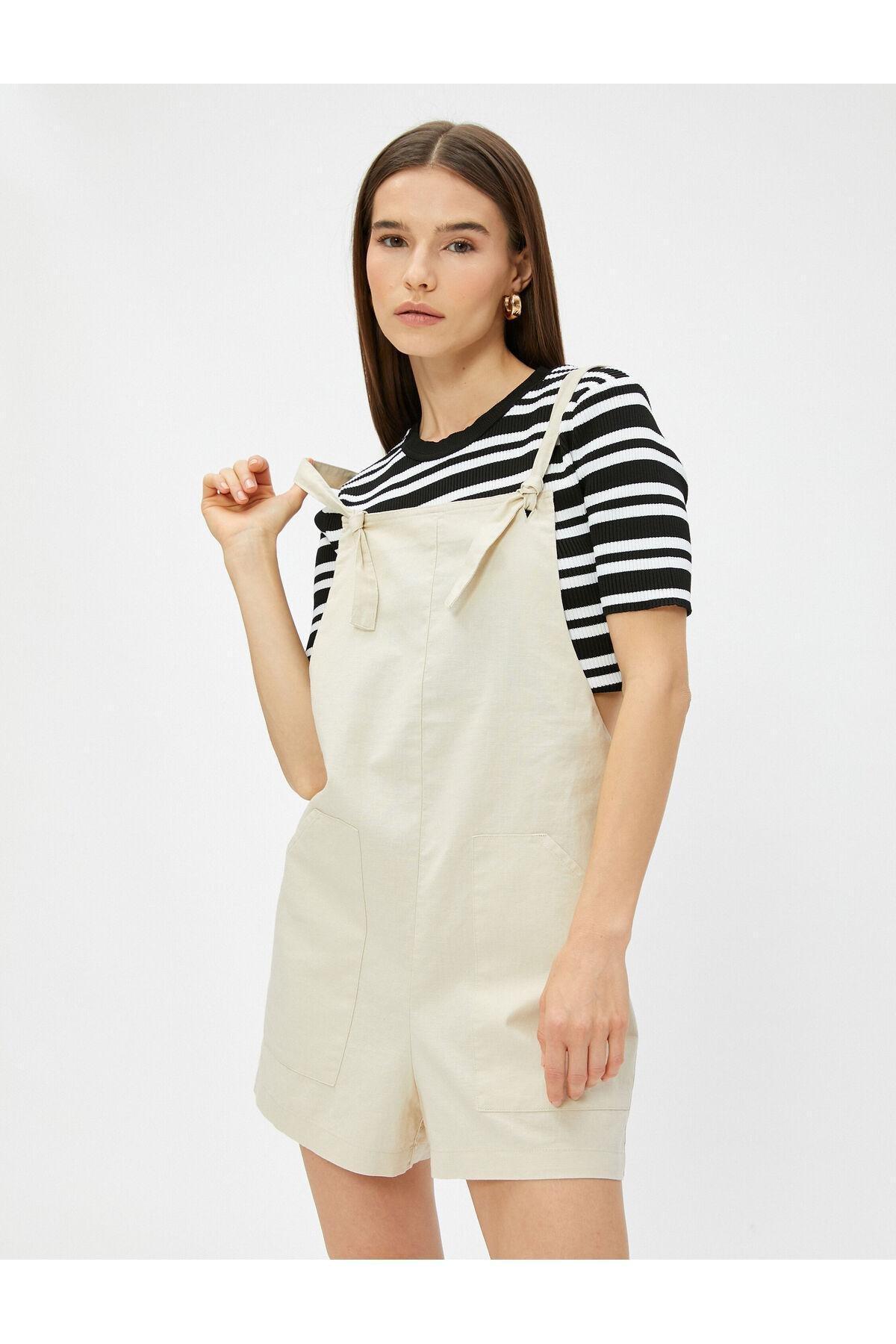 Koton - Ecru Salopet Overalls