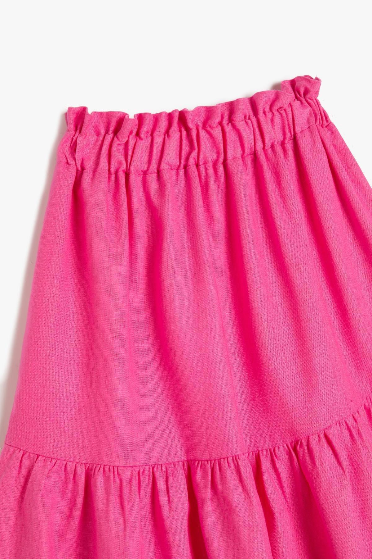 Koton - Pink Midi Layered Skirt, Kids Girls