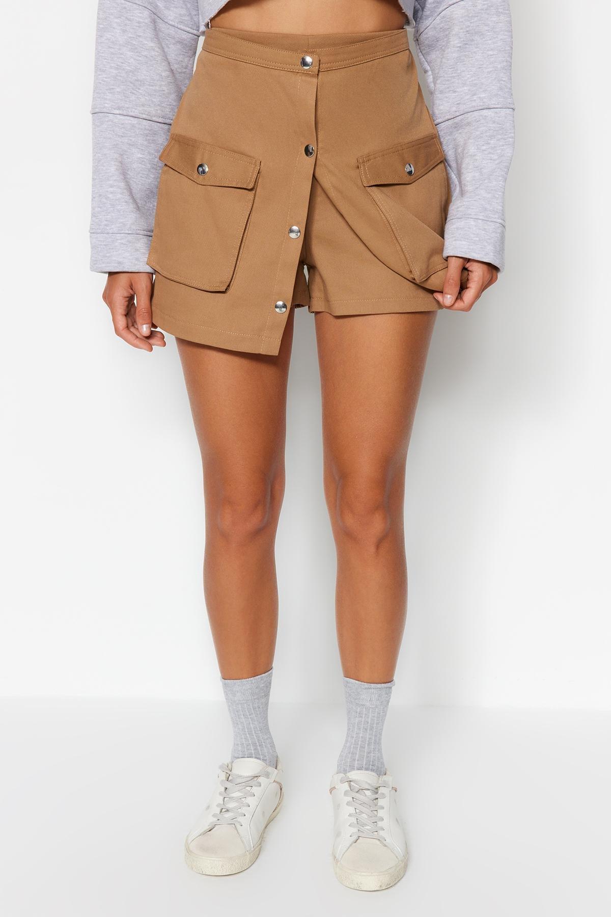 Trendyol - Brown Mini Skirt