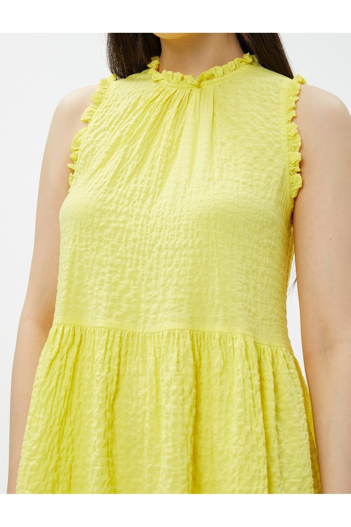 Koton - Yellow Sleeveless Mini Dress