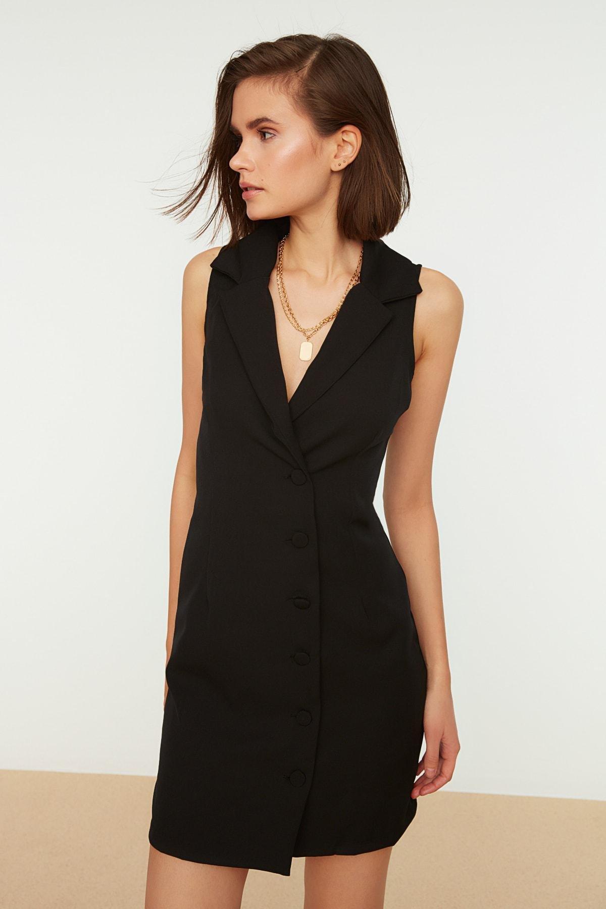 Black Blazer Mini Dress, , large image number 2