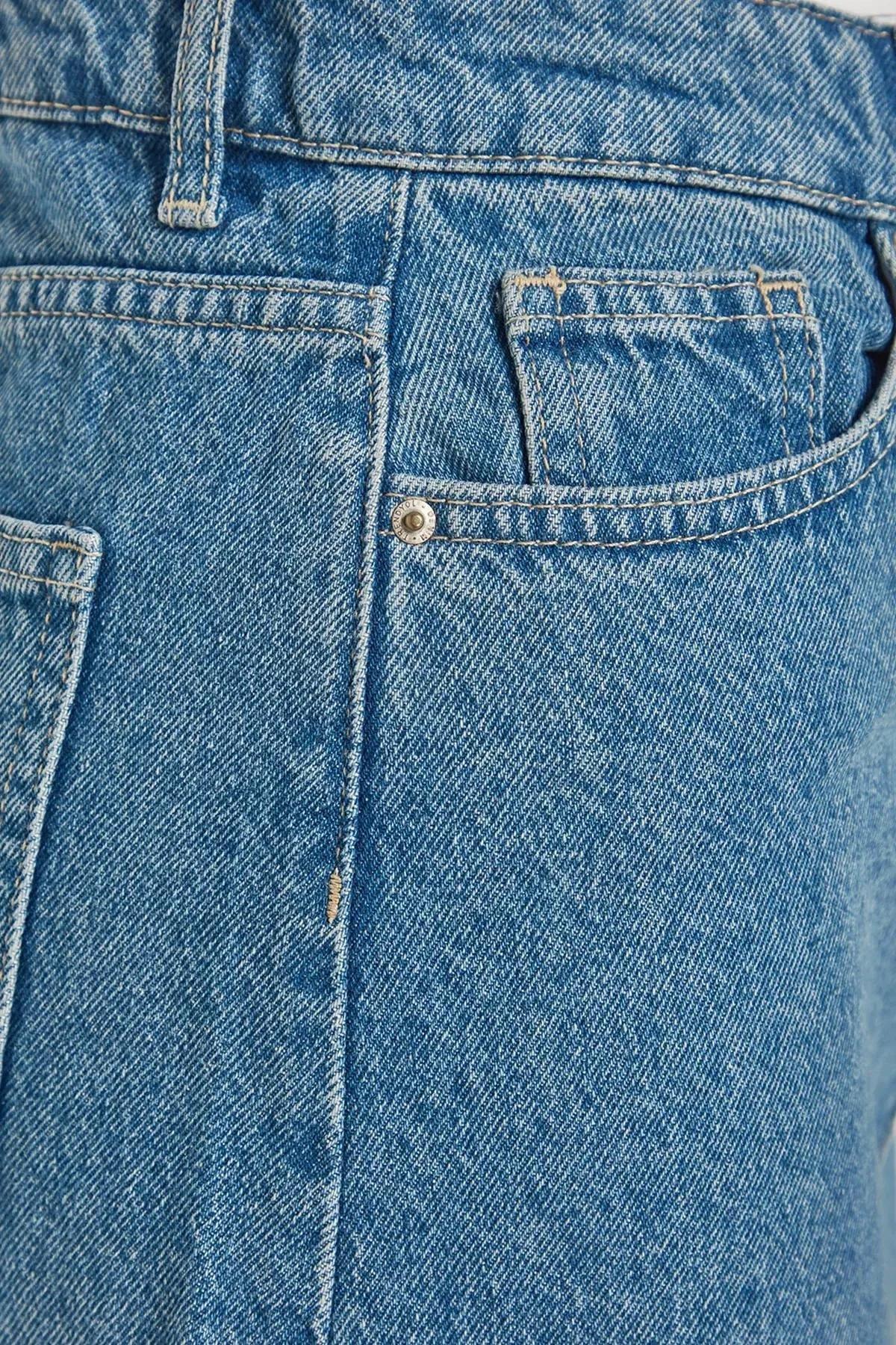 Blue Maxi Skirt, Blue, large image number 5