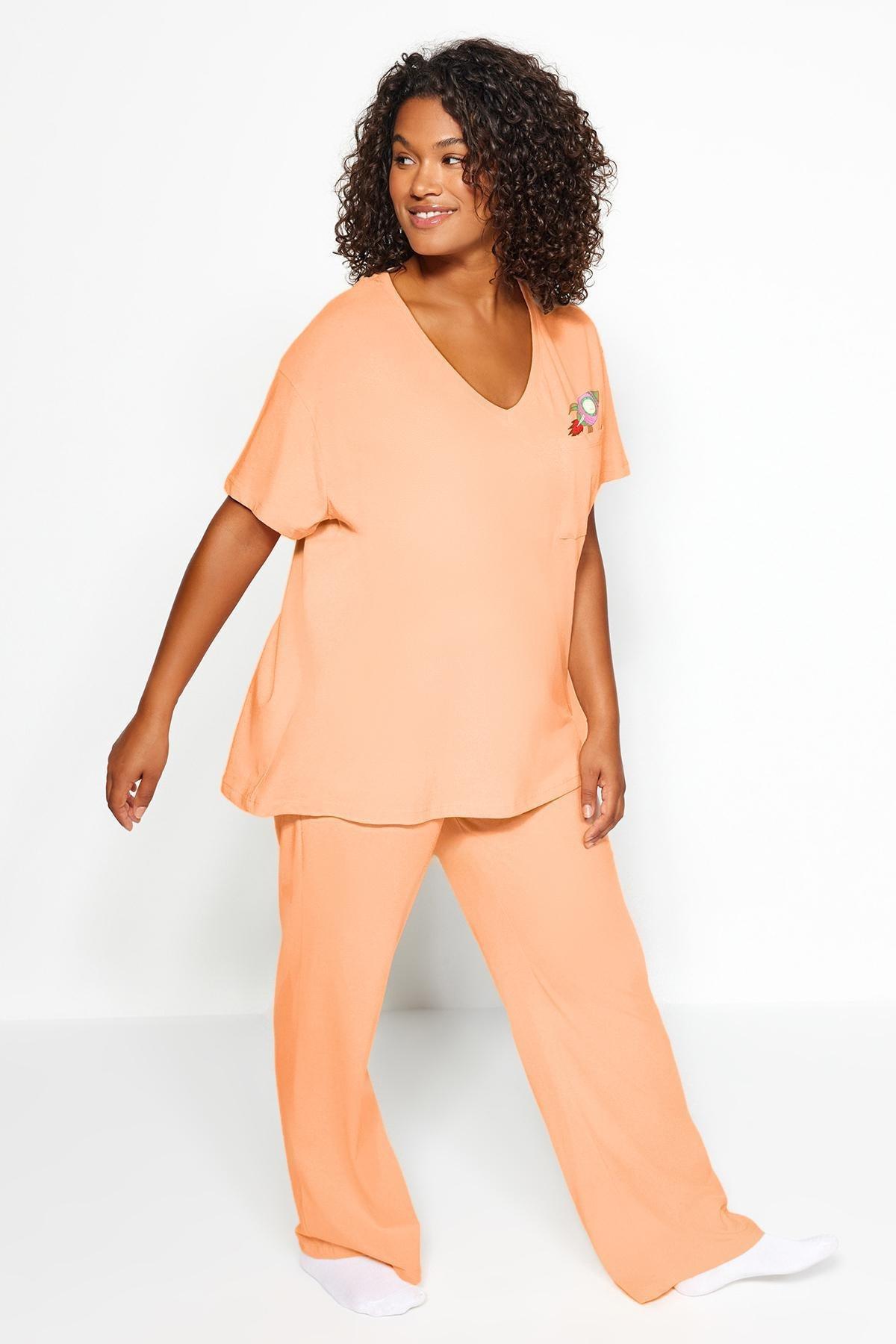 Trendyol - Pink Knitted Pyjamas Set