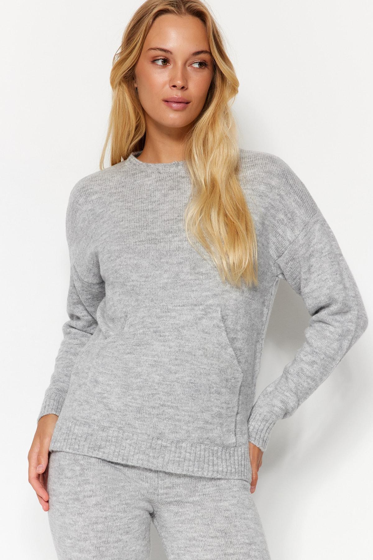 Grey Textured Basic Pyjamas Set, , large image number 2