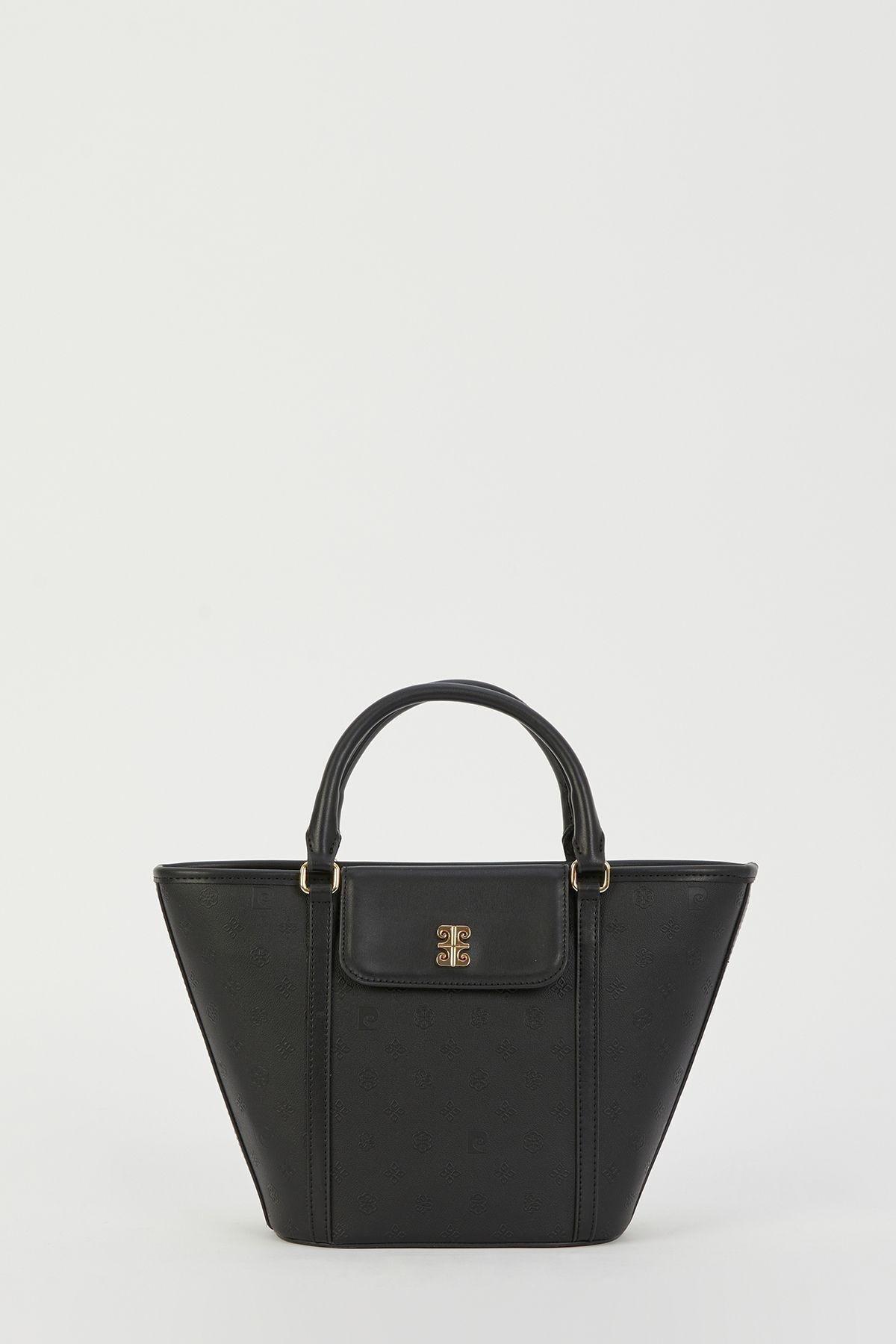 Black Print Shoulder Bag, C101_6836, large image number 1