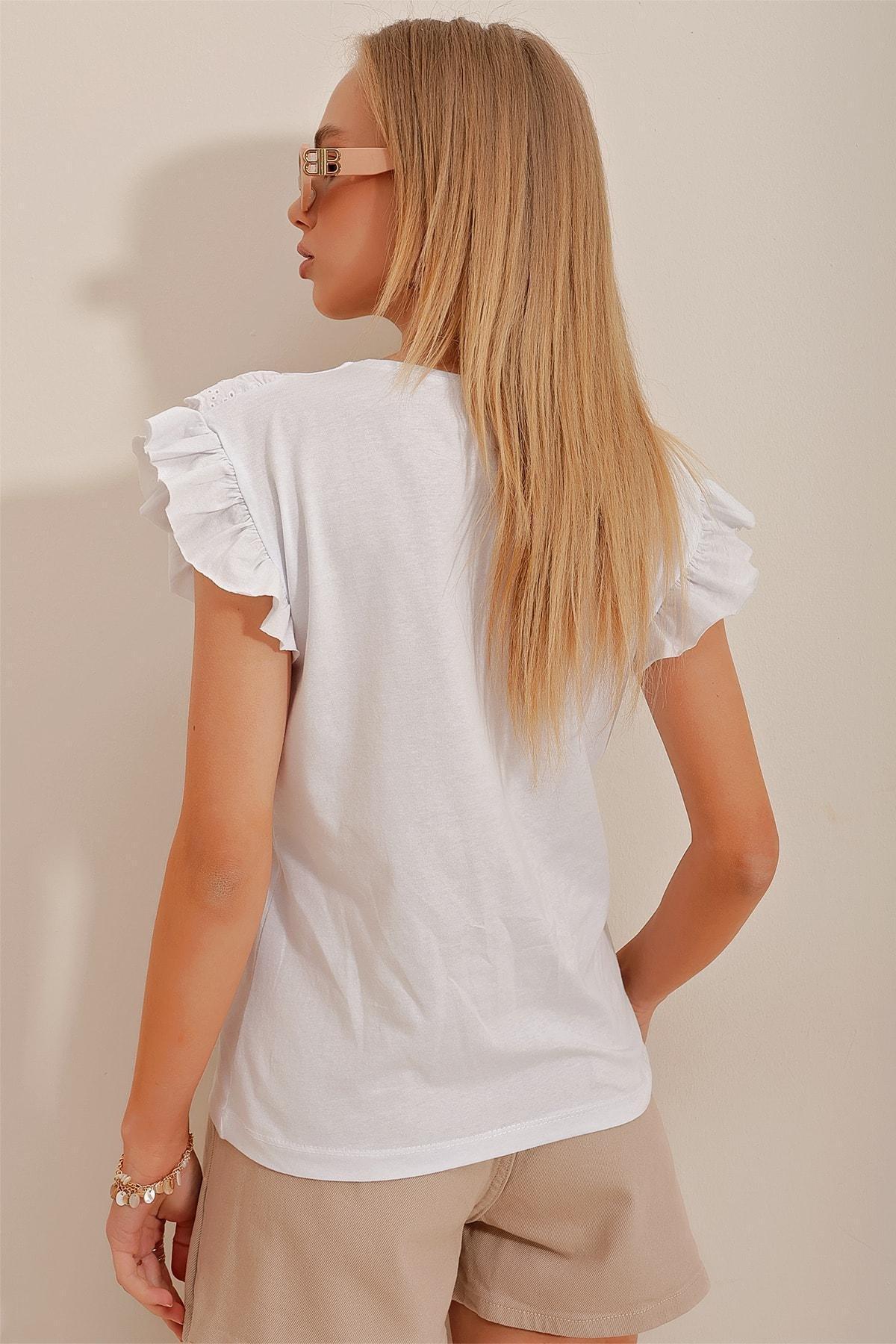 Beige Fitted Cotton Mini Skirt, Beige, large image number 3