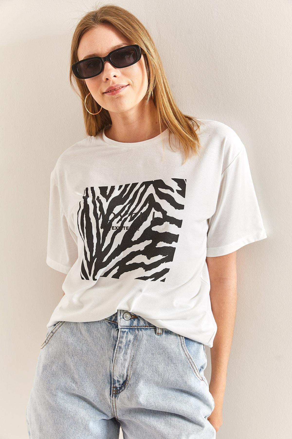 Black Patterned Combed Cotton Tshirt, , large image number 4
